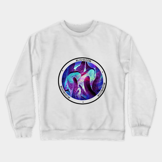 Psychedelic Mushroom Mania Crewneck Sweatshirt by Meiyorrr